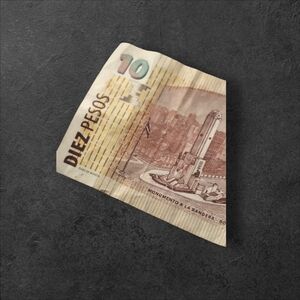 Decorative Diez Pesos Note Currency